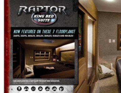 2013 Keystone RV Raptor Brochure page 8