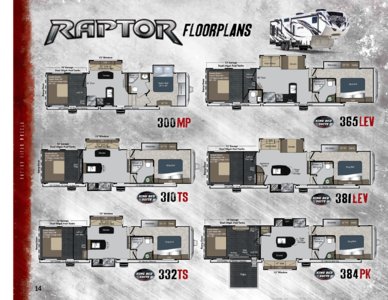 2013 Keystone RV Raptor Brochure page 14