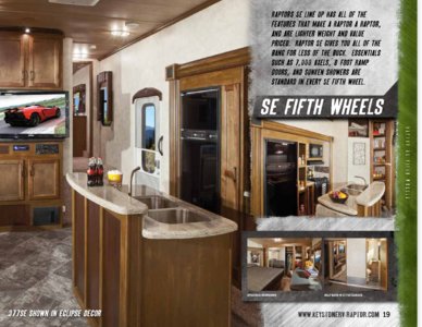 2013 Keystone RV Raptor Brochure page 19