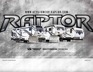 2013 Keystone RV Raptor Brochure page 24