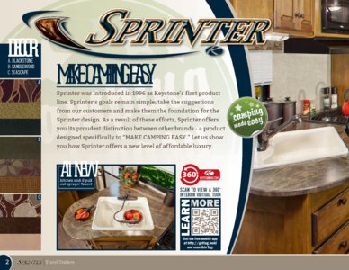 2013 Keystone RV Sprinter Brochure page 2
