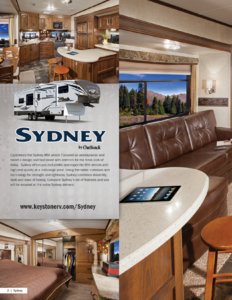 2013 Keystone RV Sydney Brochure page 2