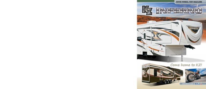 2013 KZ RV Inferno Brochure page 1