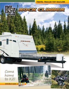 2013 KZ RV Rock Climber Brochure page 1