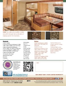 2013 KZ RV Spree Escape Brochure page 4