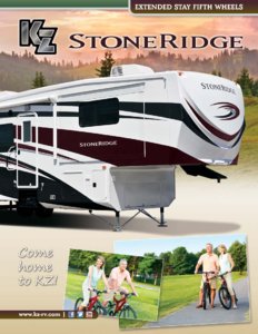 2013 KZ RV Stoneridge Brochure page 1