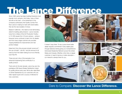 2013 Lance Travel Trailers Brochure page 5