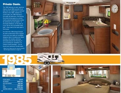 2013 Lance Travel Trailers Brochure page 10