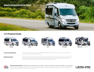 2013 Leisure Travel Vans Serenity Libero Brochure page 5