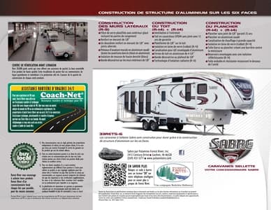 2013 Palomino Sabre Fifth Wheels French Brochure page 8