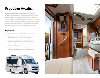 2013 Triple E RV Serenity Libero Brochure page 2