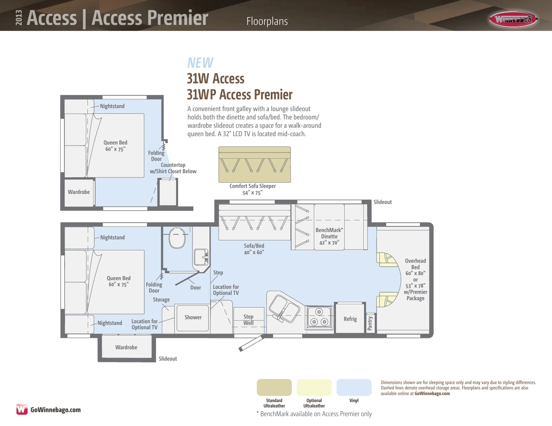 2013 Winnebago Access Brochure | Download RV brochures ...