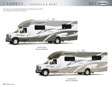 2013 Winnebago Cambria Brochure page 17