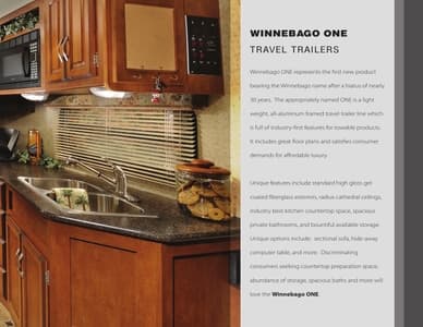 2013 Winnebago One Brochure page 3