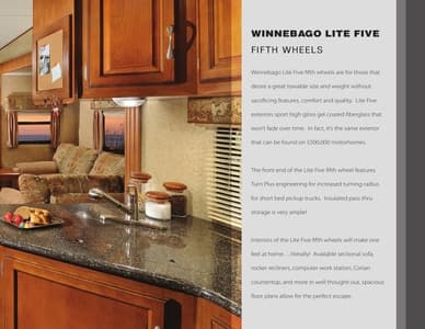 2013 Winnebago One Brochure page 7