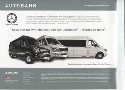 2014 Airstream Autobahn Touring Coach Brochure page 12