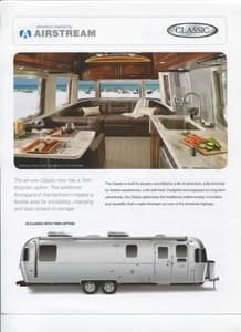 2014 Airstream Classic Travel Trailer Brochure page 1