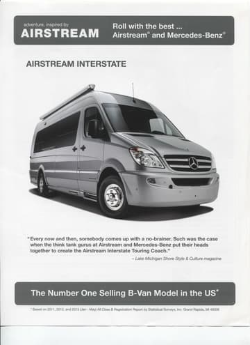 2014 Airstream Interstate Touring Coach Brochure