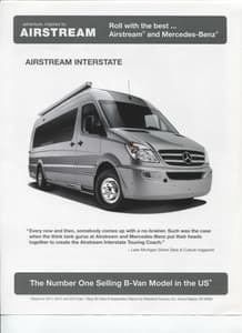 2014 Airstream Interstate Touring Coach Brochure page 1