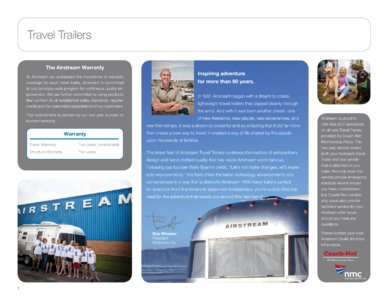 2014 Airstream Travel Trailers Brochure page 2