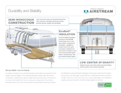 2014 Airstream Travel Trailers Brochure page 5