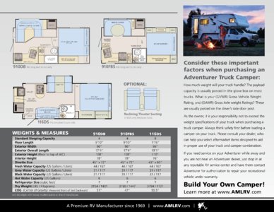 2014 ALP Adventurer Truck Campers Brochure page 11