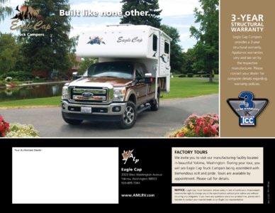 2014 ALP Eagle Cap Truck Campers Brochure page 8