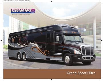 2014 Dynamax Grand Sport Ultra Brochure