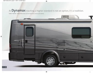 2014 Dynamax Isata F Series Brochure page 2