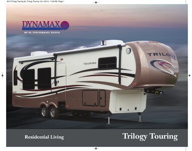 2014 Dynamax Trilogy Touring Brochure page 1