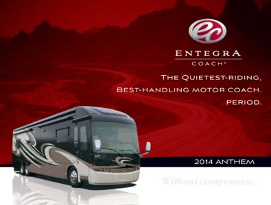 2014 Entegra Coach Anthem Brochure page 1