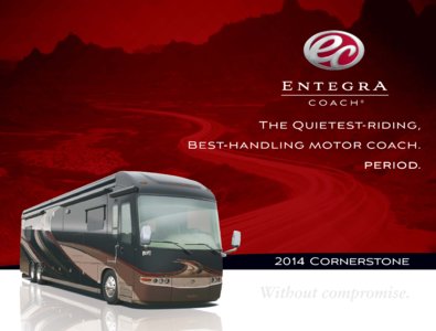 2014 Entegra Coach Cornerstone Brochure page 1