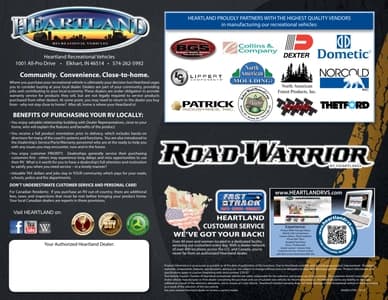 2014 Heartland Road Warrior Brochure page 8