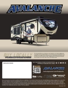 2014 Keystone RV Avalanche Brochure page 16