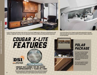 2014 Keystone RV Cougar Eastern Edition Brochure page 14