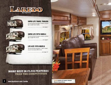 2014 Keystone RV Laredo Brochure page 2