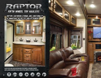 2014 Keystone RV Raptor Brochure page 4