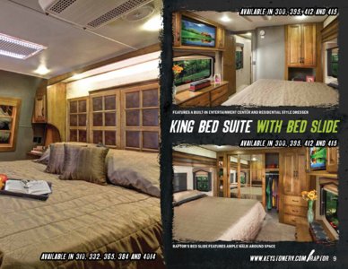 2014 Keystone RV Raptor Brochure page 9