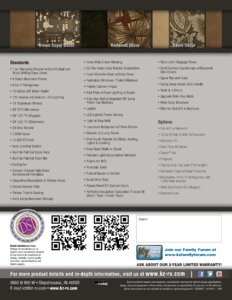 2014 KZ RV Goldrush Durango Brochure page 4