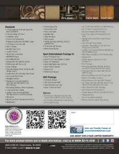 2014 KZ RV MXT Brochure page 4