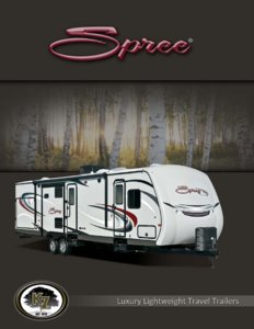 2014 KZ RV Spree Brochure page 1