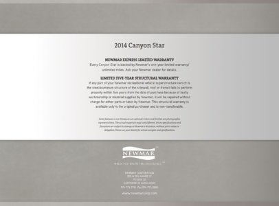 2014 Newmar Canyon Star Brochure page 24