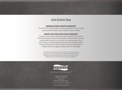 2014 Newmar Dutch Star Brochure page 24