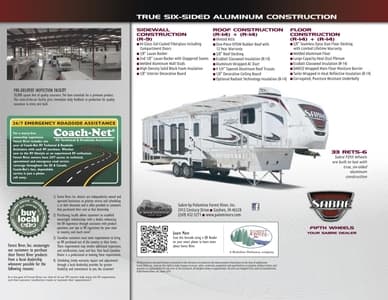 2014 Palomino Sabre Fifth Wheel Brochure page 8