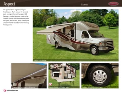 2014 Winnebago Aspect Brochure page 8