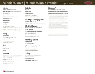 2014 Winnebago Minnie Winnie Brochure page 21