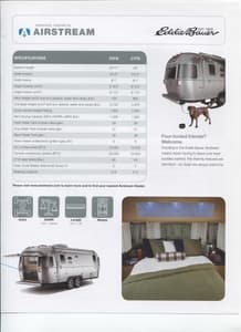 2015 Airstream Eddie Bauer Travel Trailer Brochure page 3