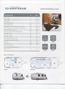 2015 Airstream Sport Travel Trailer Brochure page 2