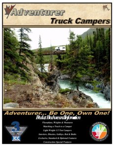 2015 ALP Adventurer Truck Campers Brochure page 1