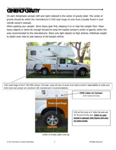 2015 ALP Truck Campers Owner's Manual page 9